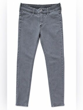 H&M HIGH RISE SKINNY JEANS WOMENS SIZE 25 GRAY STRETCH SLIMMING DENIM TRENDY